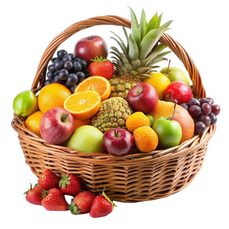 assorted fruit basket, fruit basket, fresh fruit, healthy eating png transparent image and clipart for free download photoroom